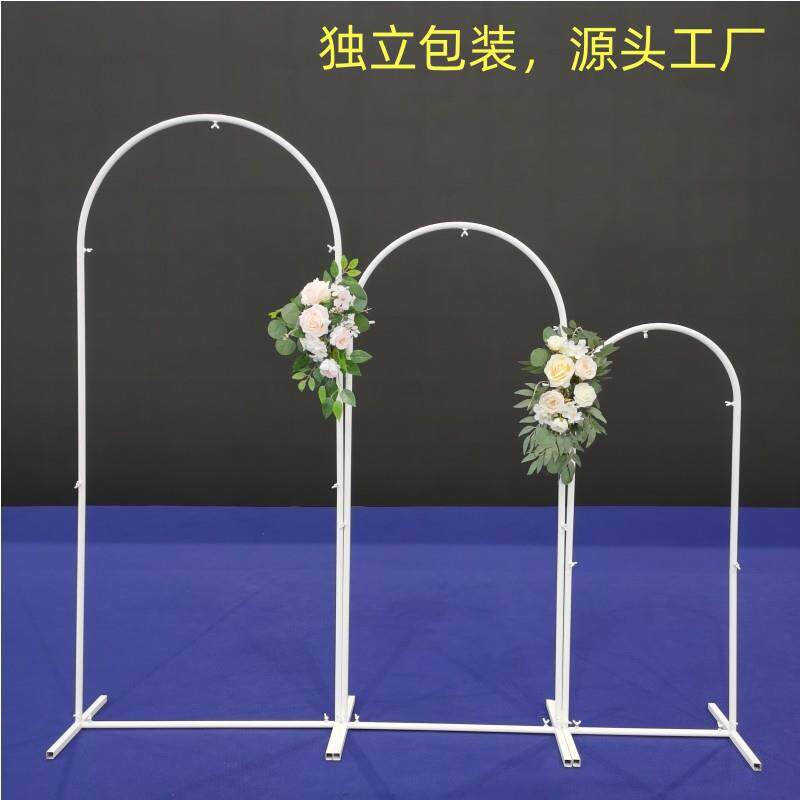 热卖铁艺圆管高山流水拱门路引婚礼背景道具橱窗布置婚庆摆件