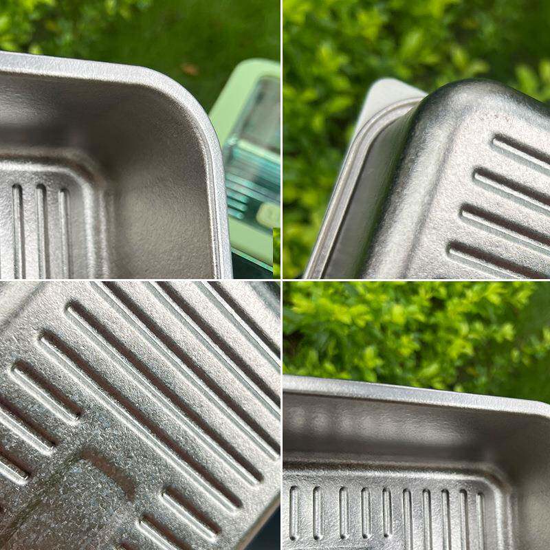 家用保鲜盒便密封纯钛无品牌/饭盒带盖钛水果当盒长方形冰箱收纳