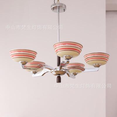 a彩漾吊灯vintge中古客包豪斯厅小众民宿餐主卧室别墅玻983璃厅灯