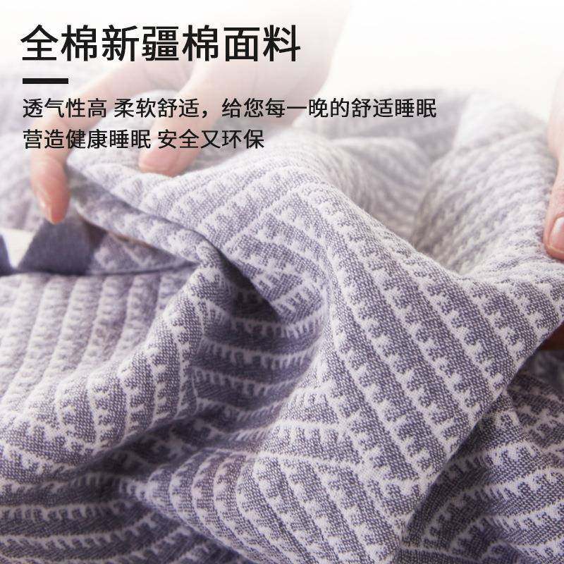 枕巾棉一对装2025新款巾防头油纯枕头可固定全棉布纱轻奢高272013