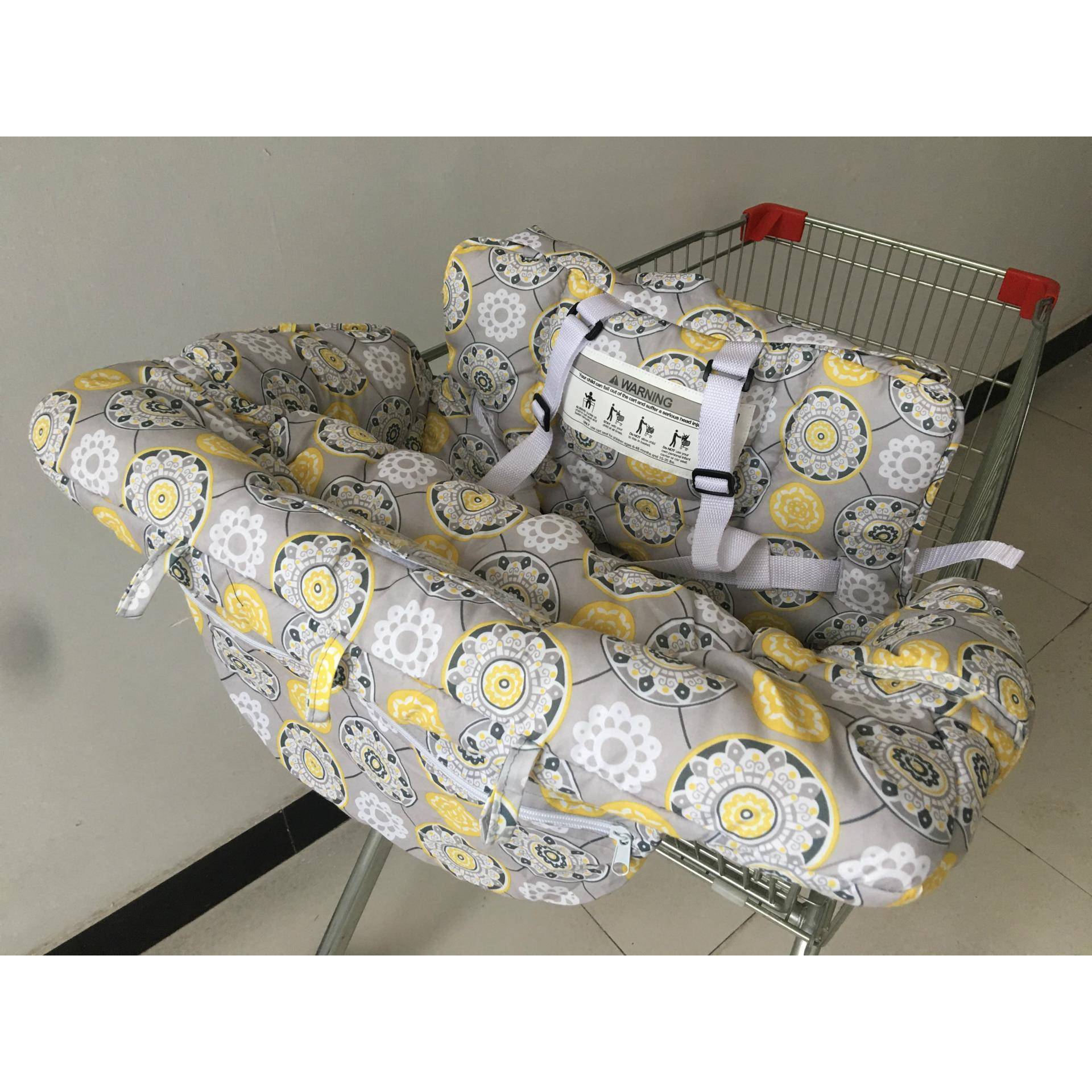 选品双胞胎婴幼儿童多功能超市购物车坐垫餐椅座套安全出行
