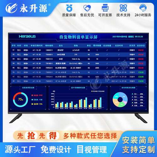 物料管理工序信息进出库lcd液晶显示屏作业指导书语音播报