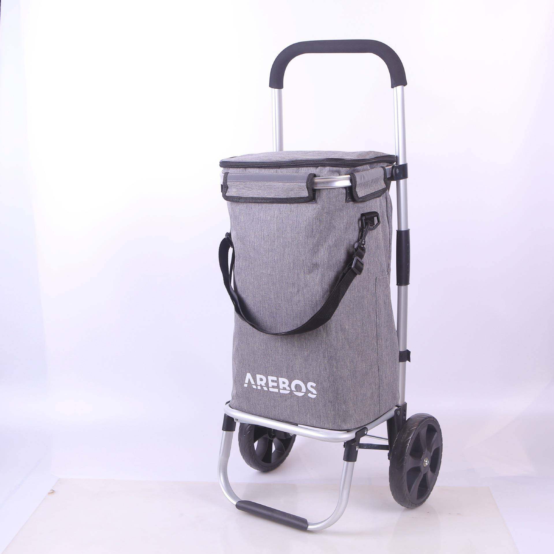 折叠铝合金家用购物车便捷式爬楼车买菜车