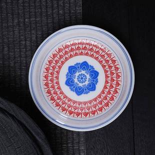 羊脂玉千佛敦煌壶承茶具水果盘茶点干果盘干泡茶壶盖碗底托盘