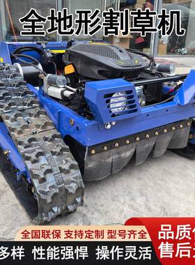 自动割草机草坪修剪蓝色22马力T550型公园绿化带多功能遥控割草机