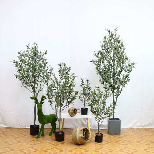 仿真植物橄榄树假绿植盆栽室内家居装饰服装店摆加密橄榄树盆景