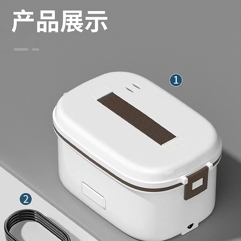 12v24V车载家用usb充电可插电加热保温电热饭盒 冬天带热饭神器