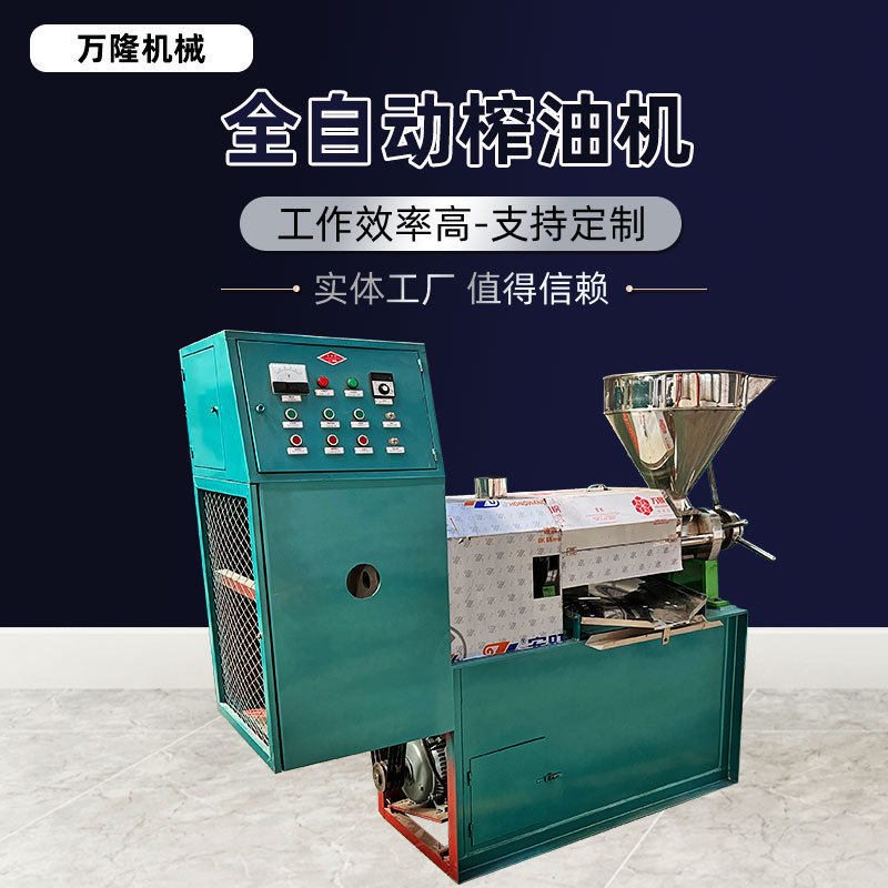 全自动油茶果榨油机棕榈果印楝籽多功能压榨机大型冷热两用炸油机