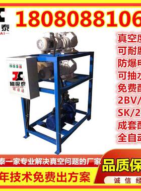 罗茨真空机组真空干燥木材厂真空JZJS300罗茨泵水环泵真空机组