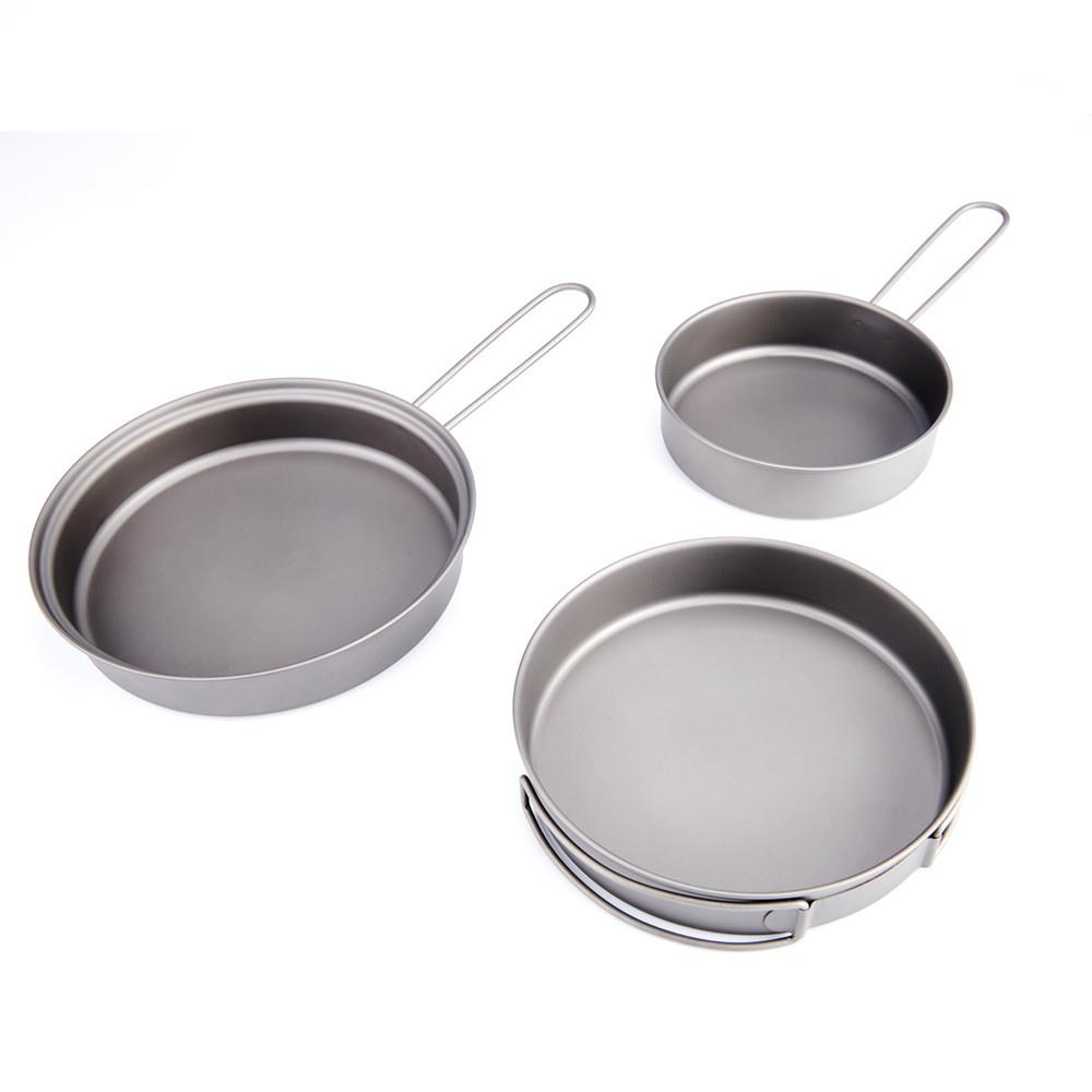 TOAKS千橡树平底钛锅煎锅煎盘户外露营pan-115pan-130pan-145