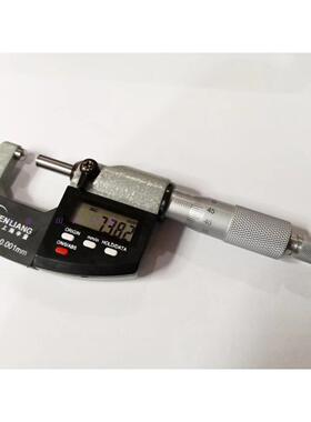 上海申量数显壁厚千分尺0-25mm电子双尖头