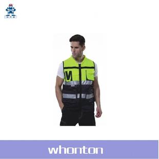 反光服多功能高警示反光马夹安大叔反光马甲80107(A516荧光黄)