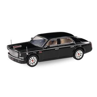 拓意1:64红旗L5合金车模型汽车摆件把玩亚克力盒子底座