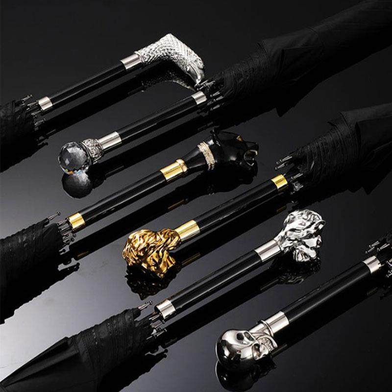 动物头雨伞直杆自动黑胶防晒晴雨伞骷髅头狮子豹子雨伞男士复古伞,收纳整理,烫衣板及配件,淘宝优惠券,粉丝福利购,淘宝优惠卷