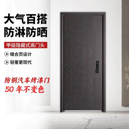 新款国标超甲级防盗门暗合页加厚入户门进户门单门子母门