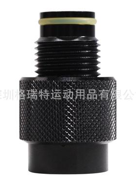 TR21-4、G1/2-14内牙外牙黑色铝制接头苏打充气接头