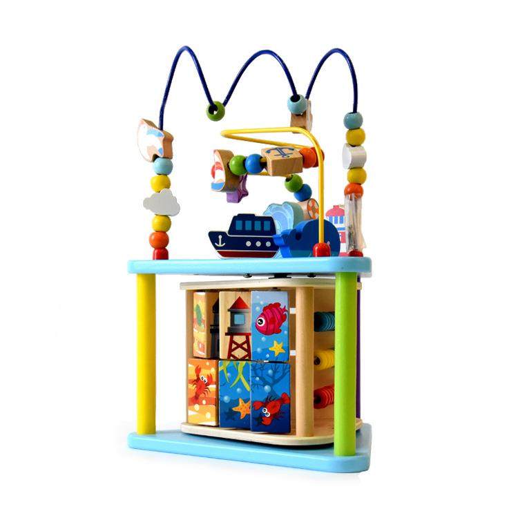 木制海洋绕珠形状颜色认知百宝箱儿童宝宝早教益智玩具2-3周岁,农用物资,其他肥料,淘宝优惠券,粉丝福利购,淘宝优惠卷