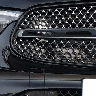 适用23款奔驰GLC260L改装中网饰条GC300L黑化车身装AMG格栅亮条贴