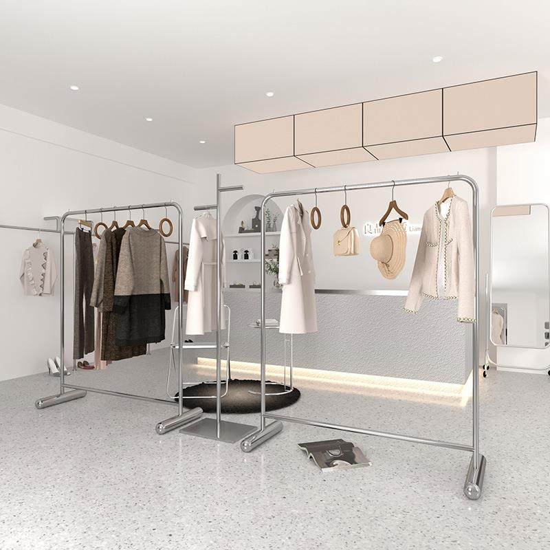 服装店挂衣架不锈钢拉丝银色陈列货架女装店中岛展示架落地架,农用物资,其他肥料,淘宝优惠券,粉丝福利购,淘宝优惠卷
