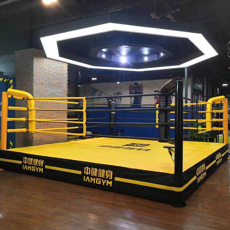 高台式落地武术自由搏击比赛训练擂台拳击散打健身器材台式擂台