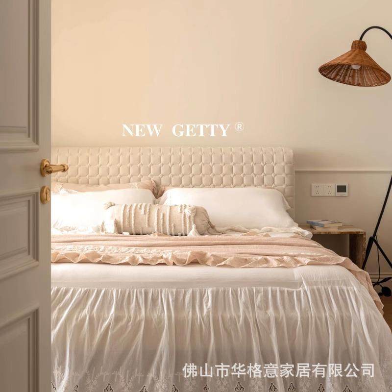 意式空间布艺床法式奶油风小户型软包双人主卧室轻奢网红Ruche床,纺织面料/辅料/配套,纺织机械配件,淘宝优惠券,粉丝福利购,淘宝优惠卷