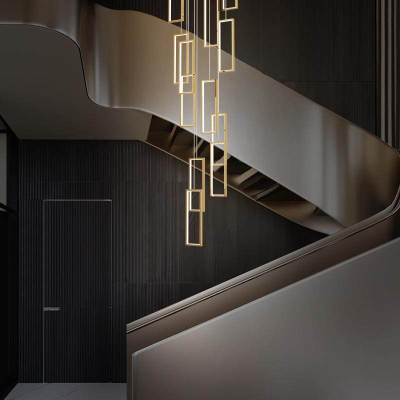 全铜客厅灯北欧现代简约黑色长方形餐厅吊灯网红别墅复式楼梯灯具,节庆用品/礼品,新娘配件,淘宝优惠券,粉丝福利购,淘宝优惠卷