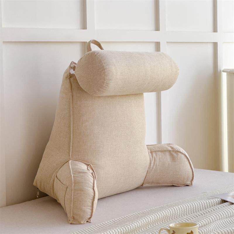床头软包大靠背垫床上靠枕护颈靠垫抱枕宿舍学生沙发护腰枕头喂奶