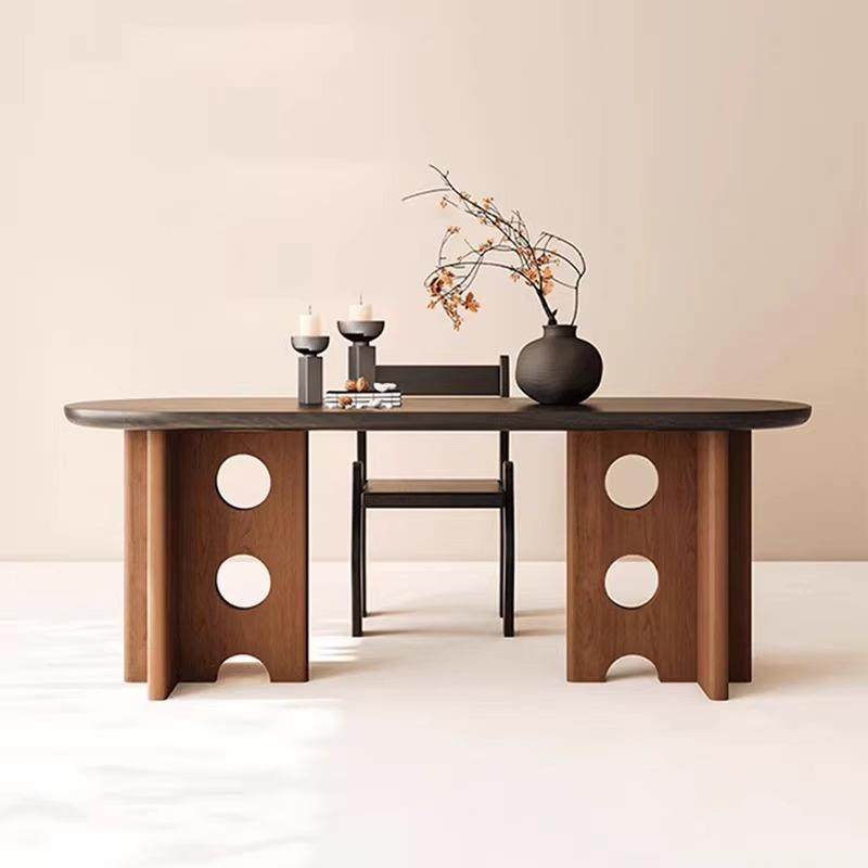 法式中古风实木餐桌现代家用设计师款黑色饭桌复古艺术书桌办公桌,纺织面料/辅料/配套,纺织机械配件,淘宝优惠券,粉丝福利购,淘宝优惠卷