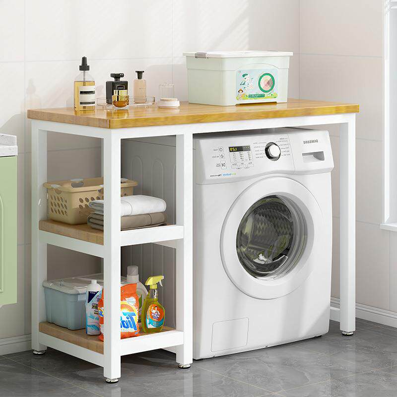 洗衣机上方置物架阳台滚筒桌子落地一体柜遮挡柜放置台叠放架宇坤