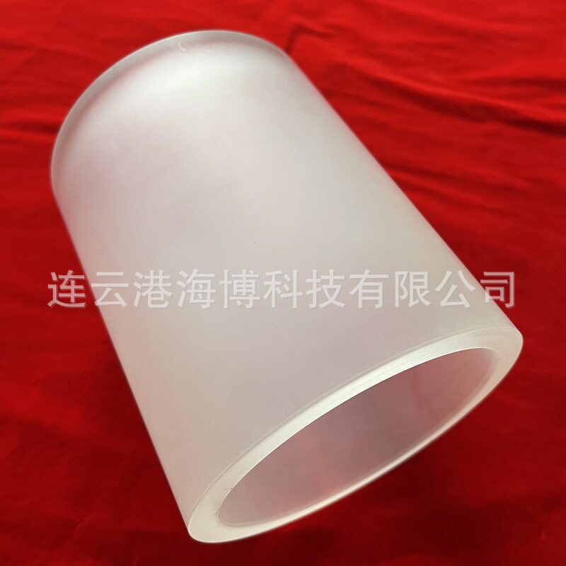 大直径乳白石英管石英磨砂管石英玻璃管深加工火抛石英管石