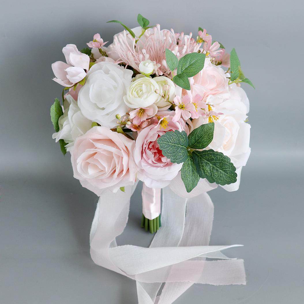 春款淡粉色新娘手捧花仿真花家居装饰花束婚礼装饰婚庆布置,纺织面料/辅料/配套,纺织机械配件,淘宝优惠券,粉丝福利购,淘宝优惠卷