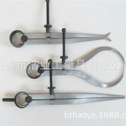 34568寸套装弹簧卡规3件套弹簧内外卡划规组套间距规分规圆规