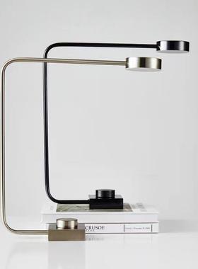 可调光LED五金LED床头阅读书桌台灯白色黑色绿色金色灰色可选择