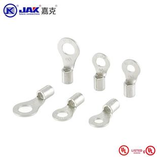 RNB圆形冷压接线端子O型压线接头线铜鼻子接线耳圆形端子嘉克