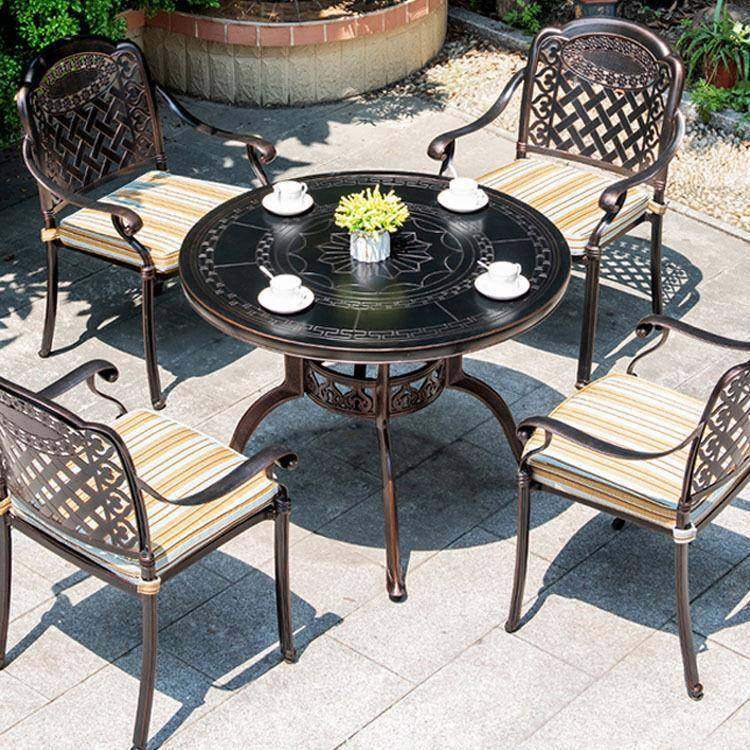 铸铝户外桌椅组合简约铁艺室外庭院露天花园阳台别墅桌子椅子,智能设备,其他智能设备,淘宝优惠券,粉丝福利购,淘宝优惠卷