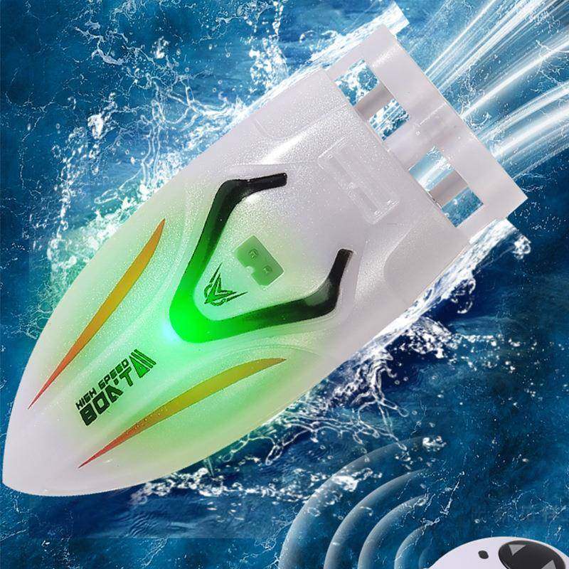 迷你遥控船2.4G高速旋转快艇泳池玩具戏水双模式mini航海模型