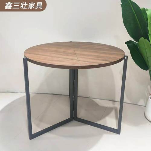 家用床头小圆桌小户型极简北欧桌子客厅阳台边几便捷式可折叠茶几