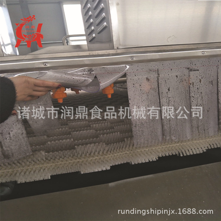 净菜加工生产流水线机械设备胡萝卜清洗去泥机平行式毛辊清洗机