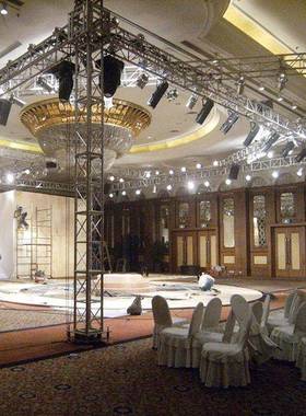 创笙外销custom款舞台铝合金桁架铝合金商演舞台直销螺丝架