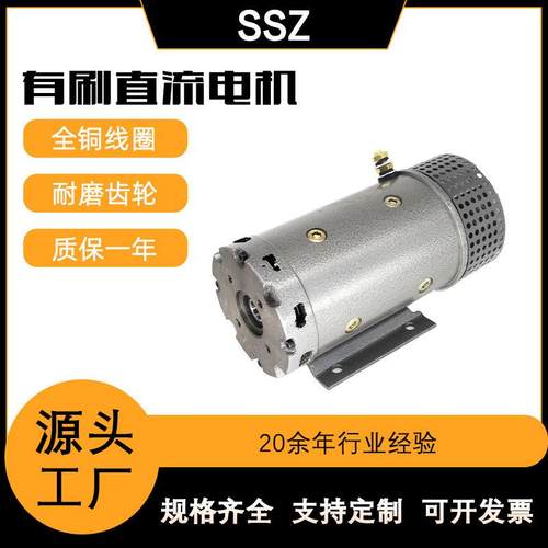 供应玲璇牌24v4000w液压动力单元汽车尾板升降平台有刷直流电机