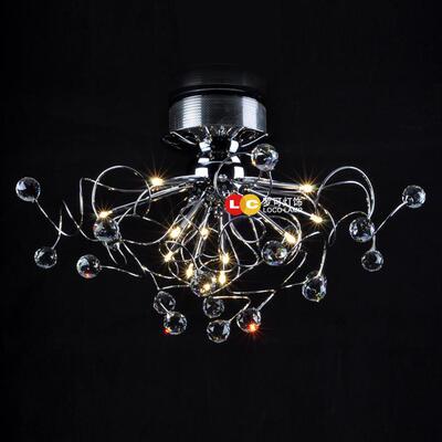 现代简约吸顶水晶灯客厅卧室餐厅灯具Crystallight轻奢风