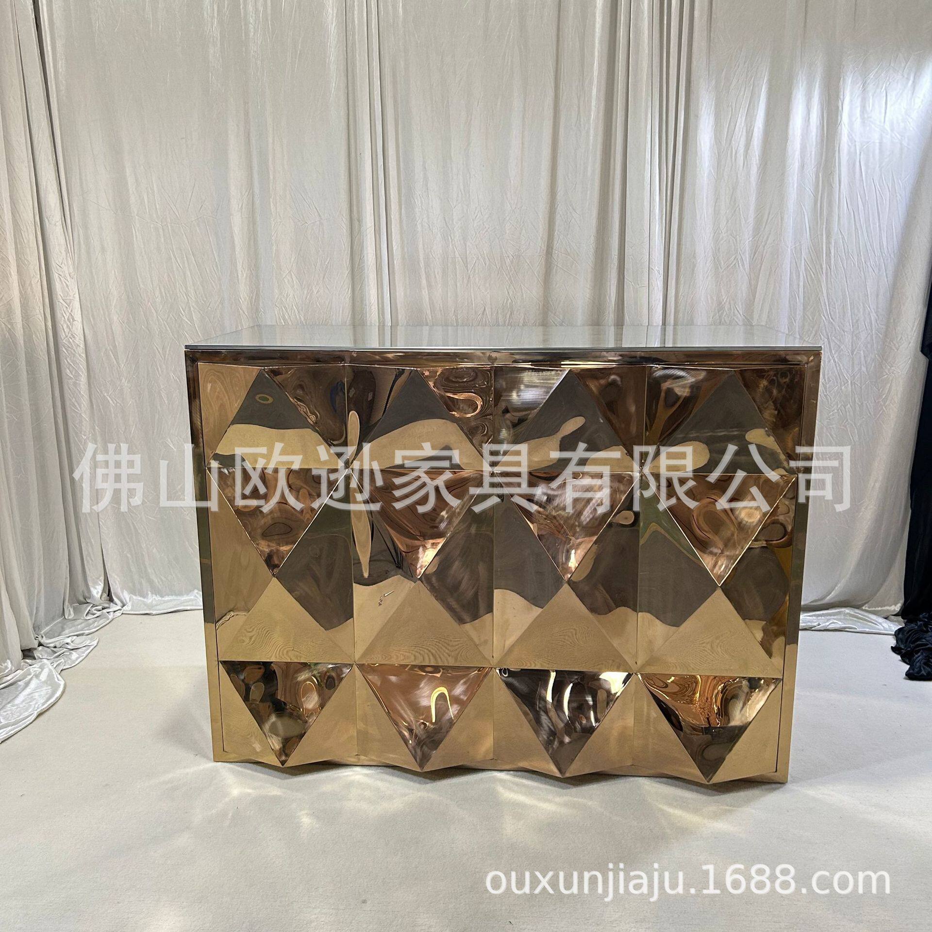 不锈钢钣金吧桌婚庆装饰吧台酒店宴会婚礼家具酒吧专用欧逊家具