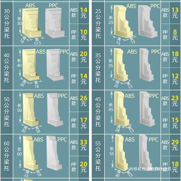 梁托模具罗马柱子檐托窗托斗拱现浇欧式别墅梁拖牛腿屋檐建筑模型