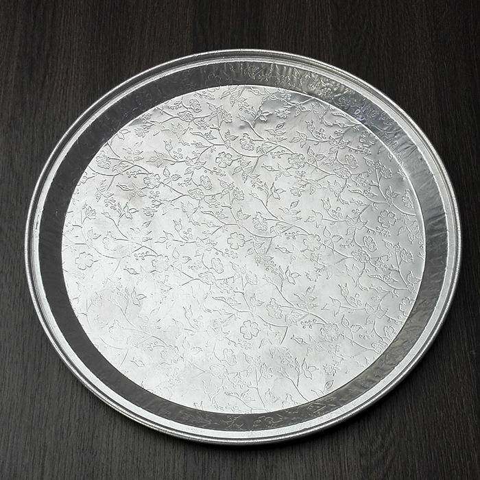 肯麦多锡纸盘直销整箱一次性铝箔打包餐盘圆形铝箔盒CUD228