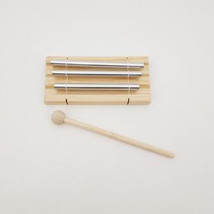 奥尔夫打击乐器风铃榉木铝管三音素敲击风铃幼儿园教具3音束管