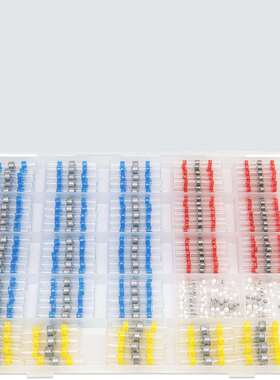 跨境 350PCS盒装 SST热缩焊锡中间管/绝缘防水焊锡环接线端子