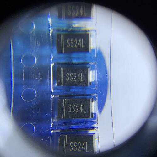 浩畅贴片二极管SS24LSMA小功率正向低压降肖特基深圳发货包邮