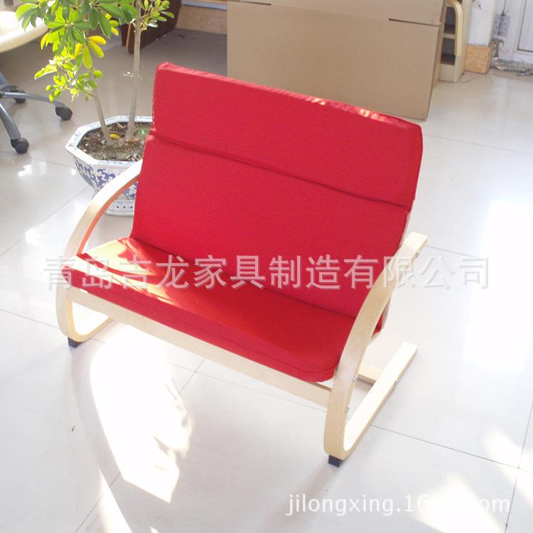 双人儿童休闲椅幼儿沙发可爱红色欧式小沙发舒适海绵垫木质沙发