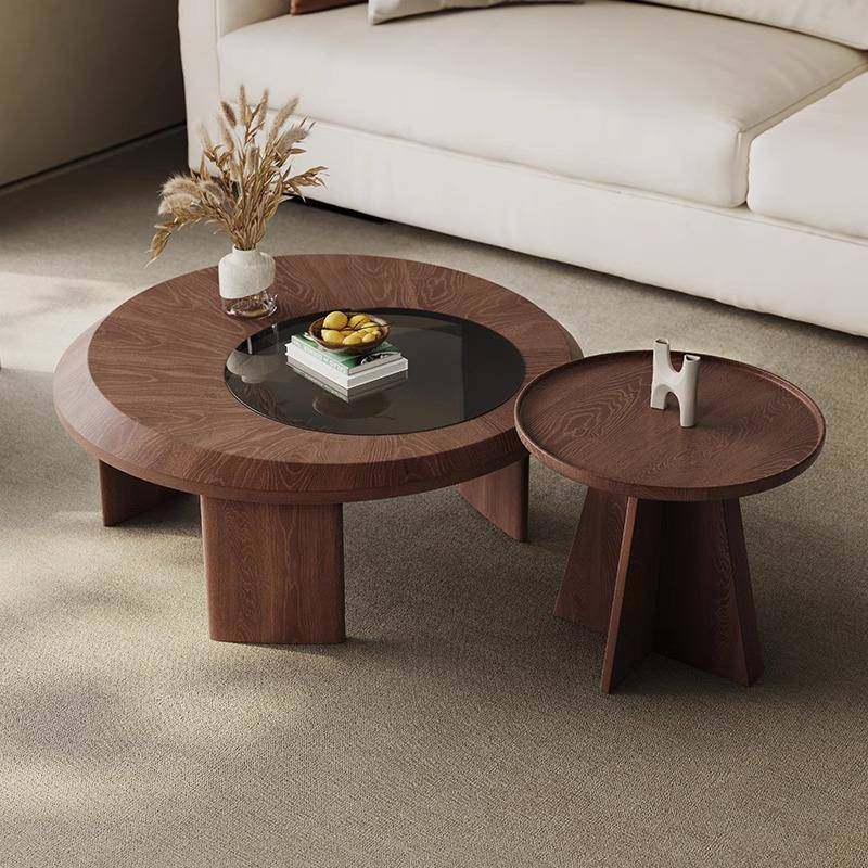 中古风茶几组合胡桃木皮大小圆形茶几设计师现代简约置物意式客厅,畜牧/养殖物资,畜牧/养殖器械,淘宝优惠券,粉丝福利购,淘宝优惠卷