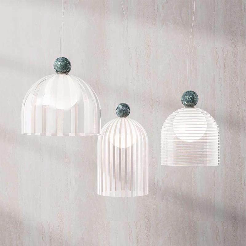 餐厅吊灯设计师款马塞尔现代简约吧台岛台玻璃卧室灯